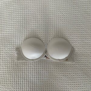 White Strapless Victoria Secret Push-Up Bra